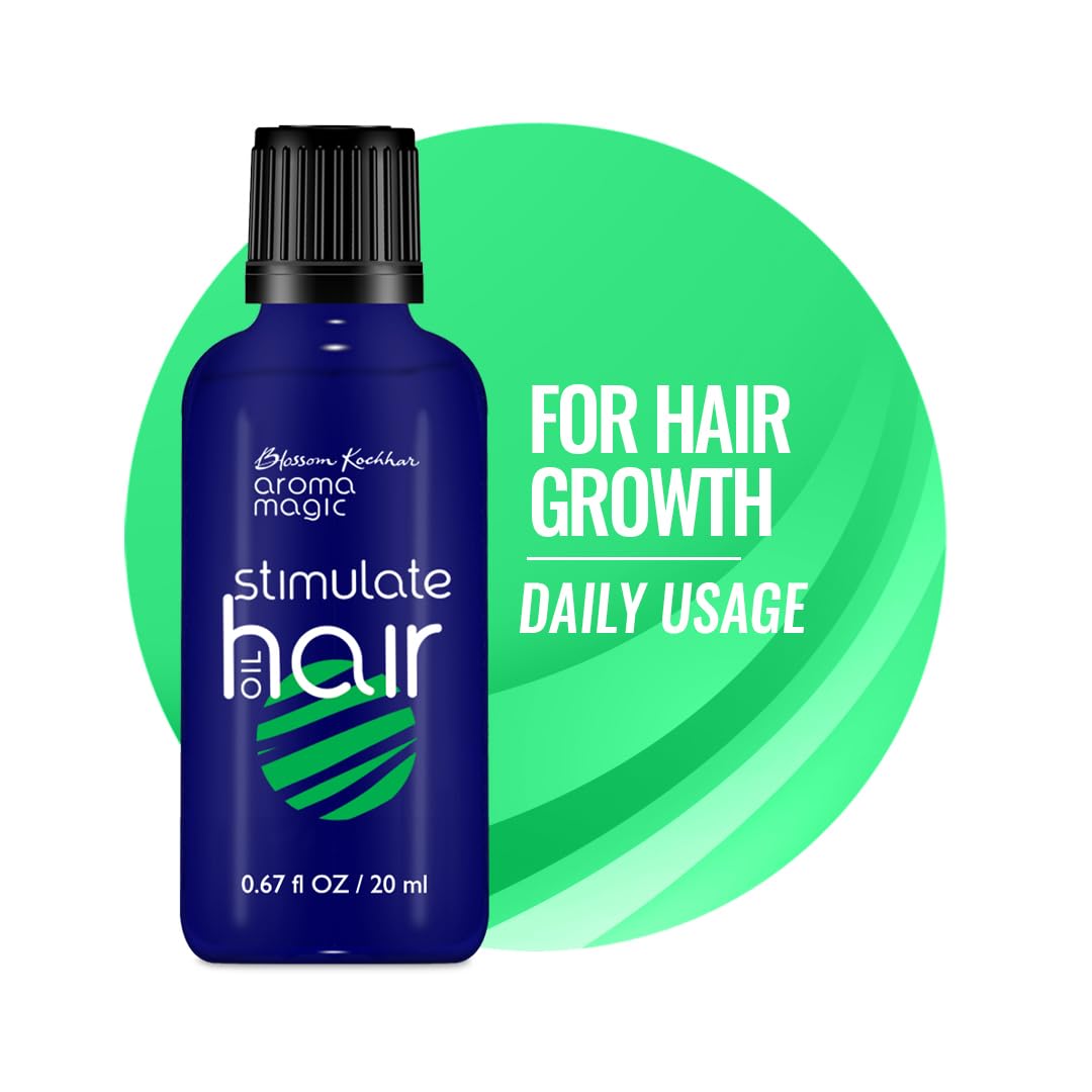 

Aroma Magic Stimulate Hair Oil | Stimulates hair roots & boosts circulation, prevent hair loss & thinning with blende of Jojoba oil, eucalyptus, c
