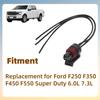 2 Sets 5C3Z12224A 904-222 ICP EBP 3 Ways Wiring Harness Connector Pigtail Replacement for Ford F250 F350 F450 F550 Super Duty 6.0L 7.3L