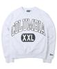 COLUMBIA UNIVERSITY Cut Xxl Logo Womens Terry Sweatshirts Light M Grey