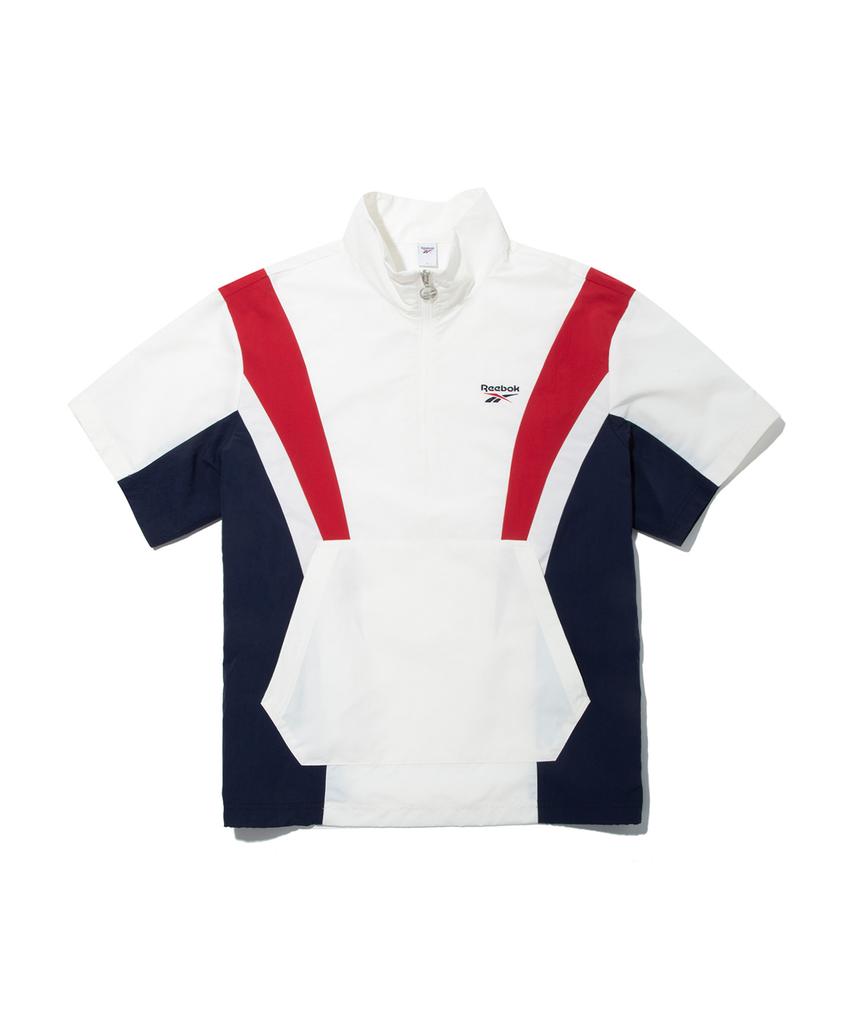 Reebok Dna Short Sleeve Anorak - White