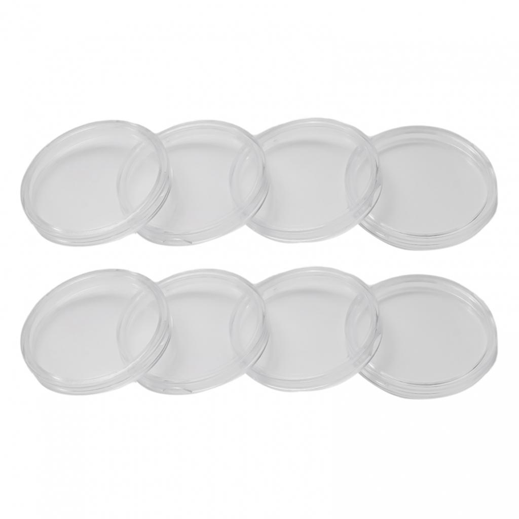 39mm Münzkapseln Münzsammlung Plastik Transparent