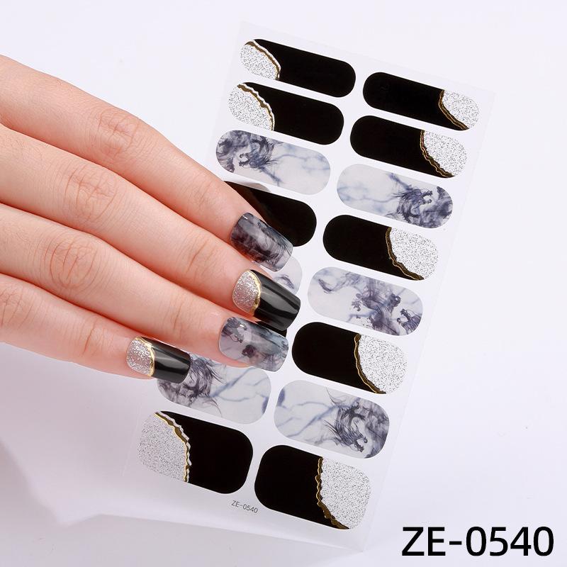 French Manicure Stickers Waterproof Nail Polish Film Nail Stickers