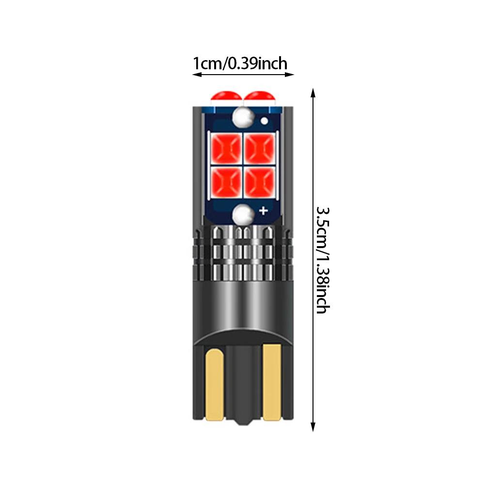 T10 1Pc Car LED Interior Side Light Marker Parking Bulb Canbus No Error 6/10SMD Auto Driving License Plate Bulbs Super Bright