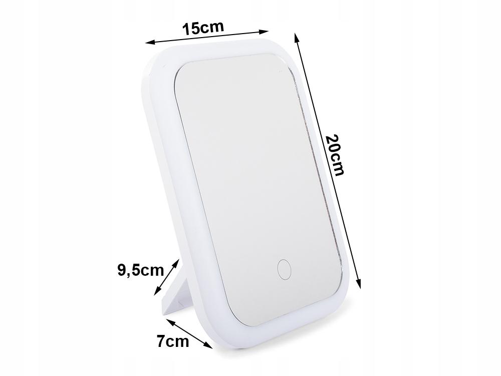 Illuminated Cosmetic Makeup Mirror LED USB Battery Operated Touch