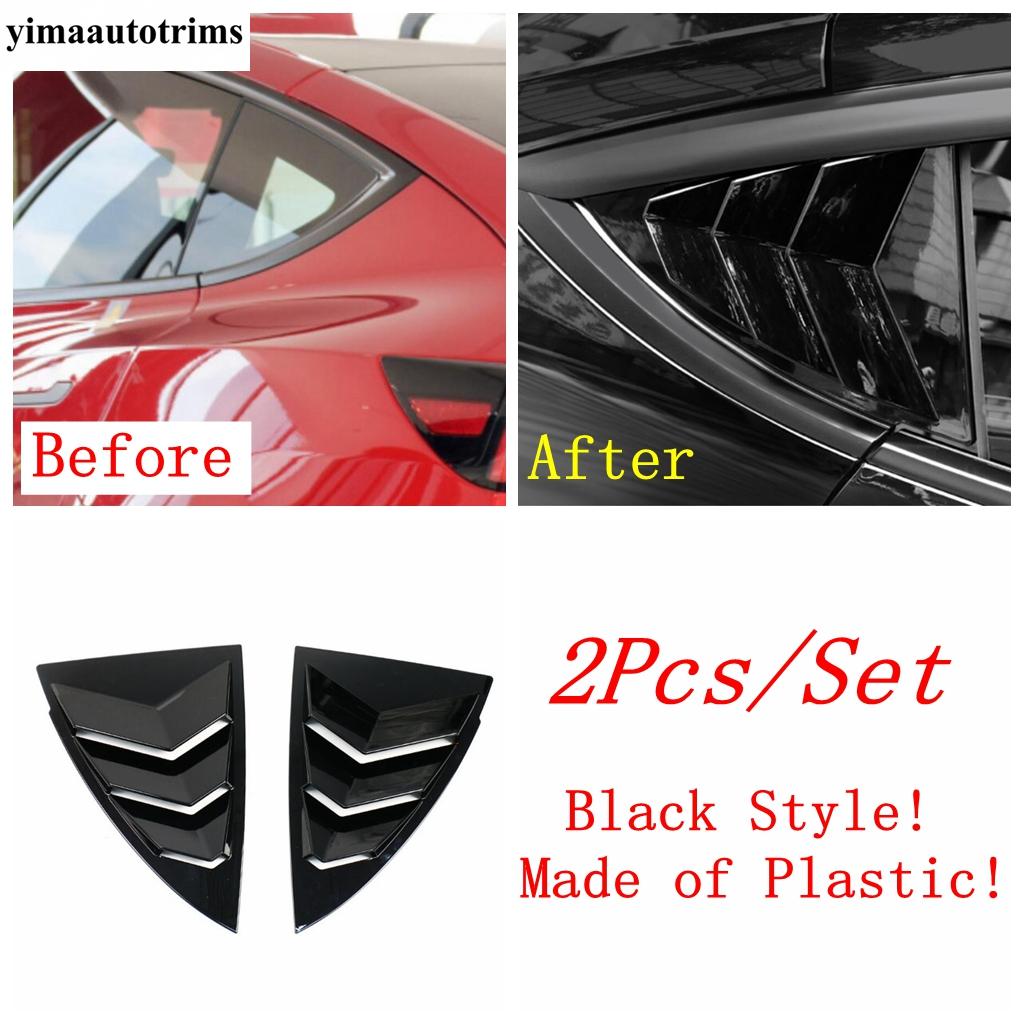 

For Tesla Model Y - 2024 Side Vent Window Louver Shutter Front Fog Light Eyebrow Corner Cover Trim Carbon Fiber Accessories Model A