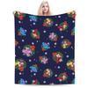 S-Sesame Street Elmo Cookie Wool Blanket Sesame Street Cartoon Comedy Funny Throw Blanket for Home 125*100cm Bedspreads
