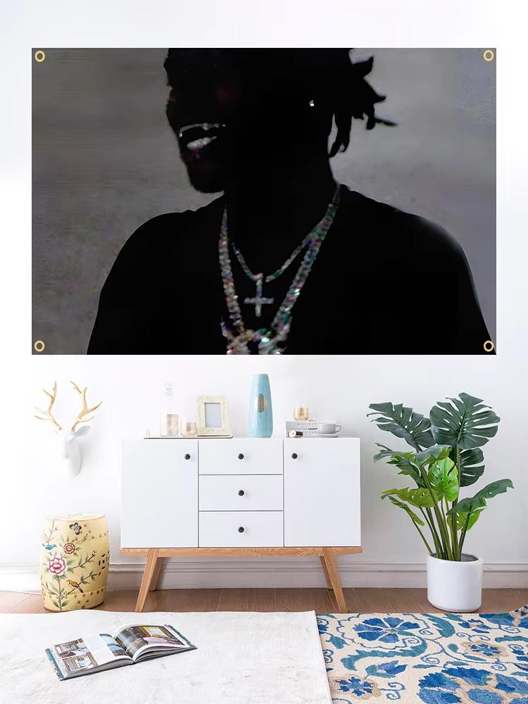 1Pc Ken Rapper Carsons Tapestry Chaos Music Album Cover Poster Wall Hanging Decoration Bedroom University Dormitory Decoration