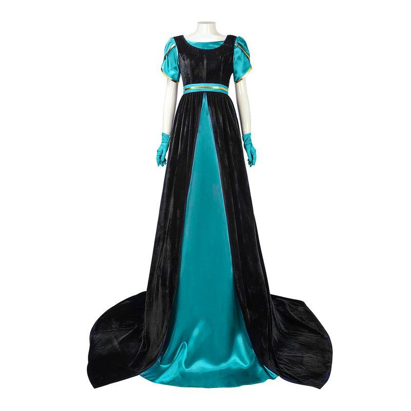 Bridgerton Vestito Set Due Pezzi Abito Medievale Abito Lungo da Donna Allacciatura Abbigliamento Vestito Vintage