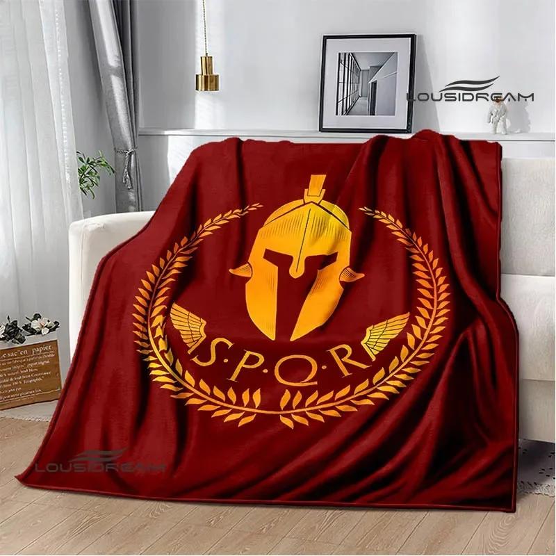 Římské logo SPQR tištěné deky Dětská teplá deka měkká a pohodlná deka domácí cestovní deky dárek k narozeninám