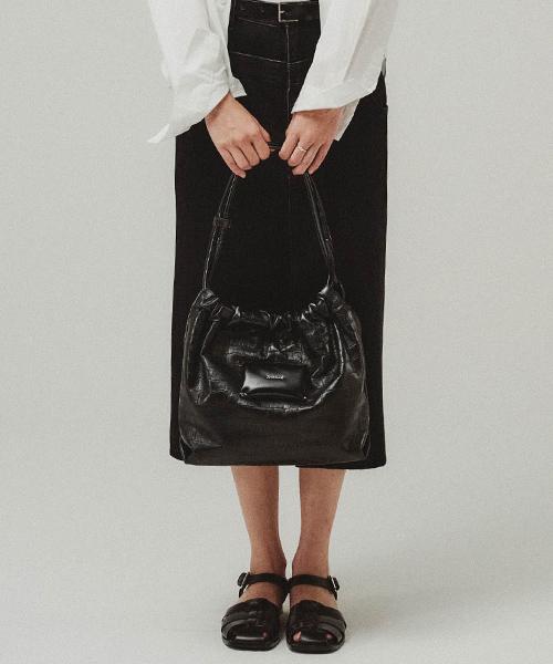 Demaker Miel Shoulder Bag-Croco Black