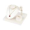 Multi-purpose Necklace Display Storage Stand Fashion Jewelry Tray with Partitioned  Boutique Store