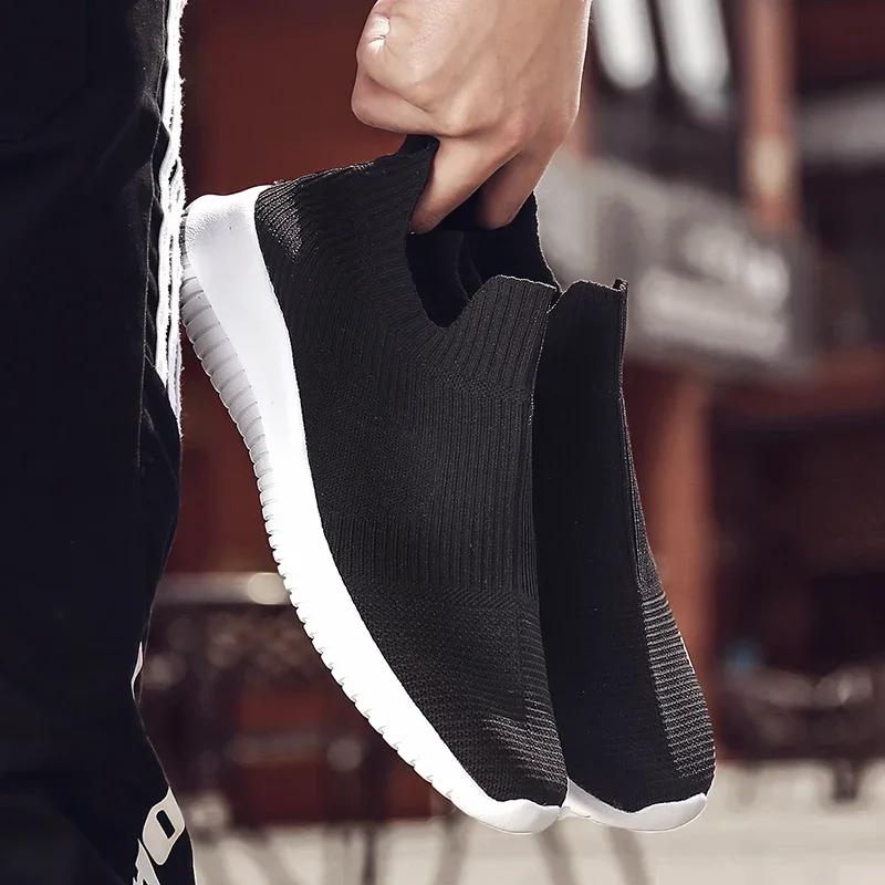Summer Breathable Trend Sneakers  for Men Black Running Sneakers Light Casual Men's Shoes Designer Loafers Men Tenis Masculino