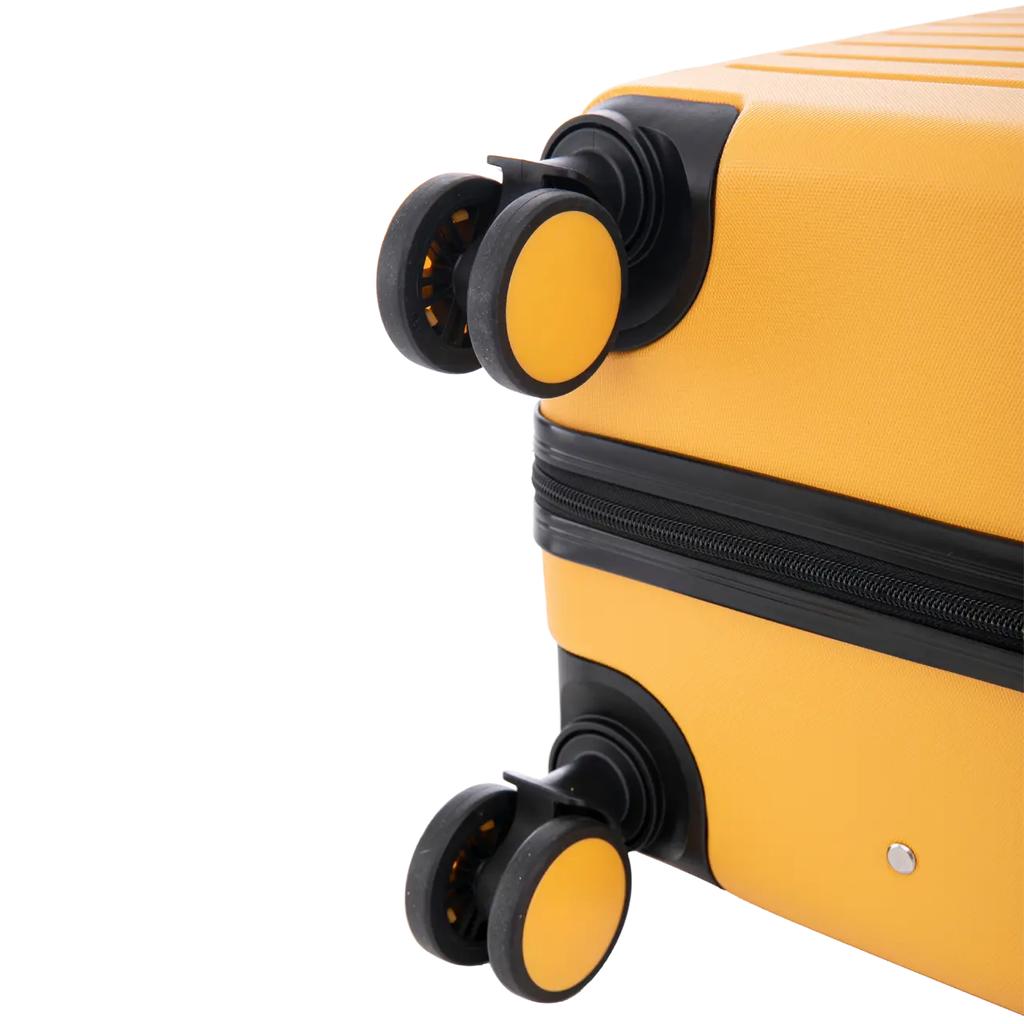Set of 3 Wings Abs+ Coot Yellow suitcases