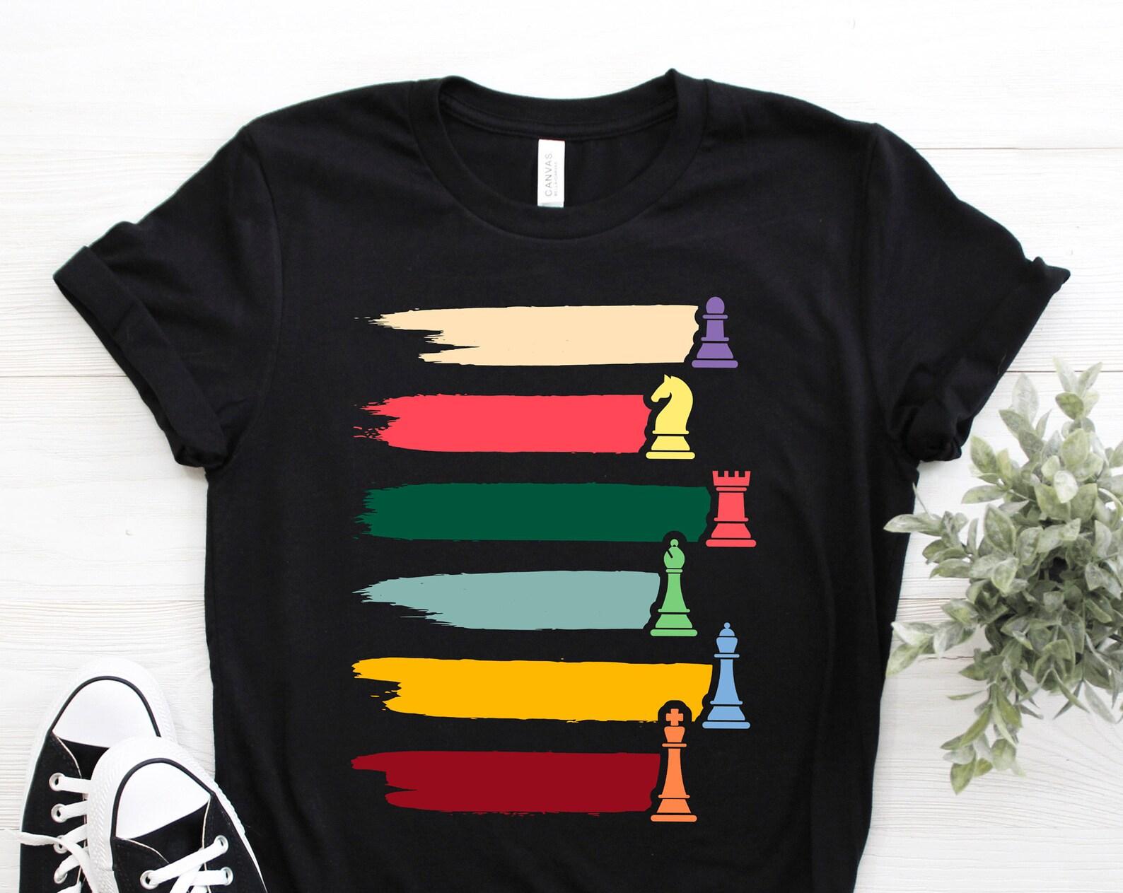 Vintage Chess Lover T-shirt, Chess Master Chess Pawn King Queen Game, Chess Board Tournat Shirt, Chess Set Nerd Gambit Gift Party Present 130