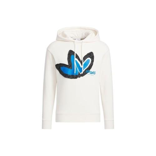 adidas Originals Heart Logo Long-Sleeve Pullover Casual Sweatshirt Unisex White белый