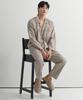 [May Flower] Khaki Style Long Sleeve Pure Cotton Men's Plus Size Pajama Set [Shipped from Korea] 100% Authentic