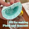 Silicone Ice Cube Mold, Cylinder 3D Ice Cubes Maker with 60 Ice Cubes
