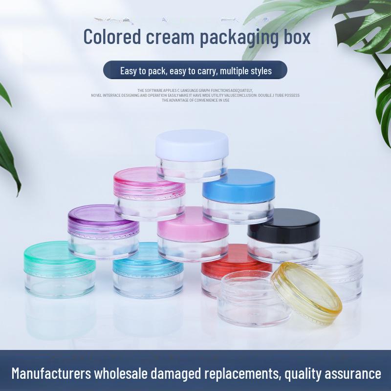 Portable 3/5ml Cosmetic Travel Set: Cream, Lotion, Eyeshadow Containers