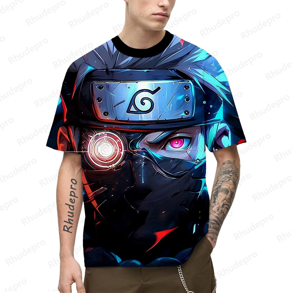 New Hot Kakashi Anime  Men's 3D Printing Cosplay T-shirt Women's And Children's Street T-shirts Unisex Large Top
