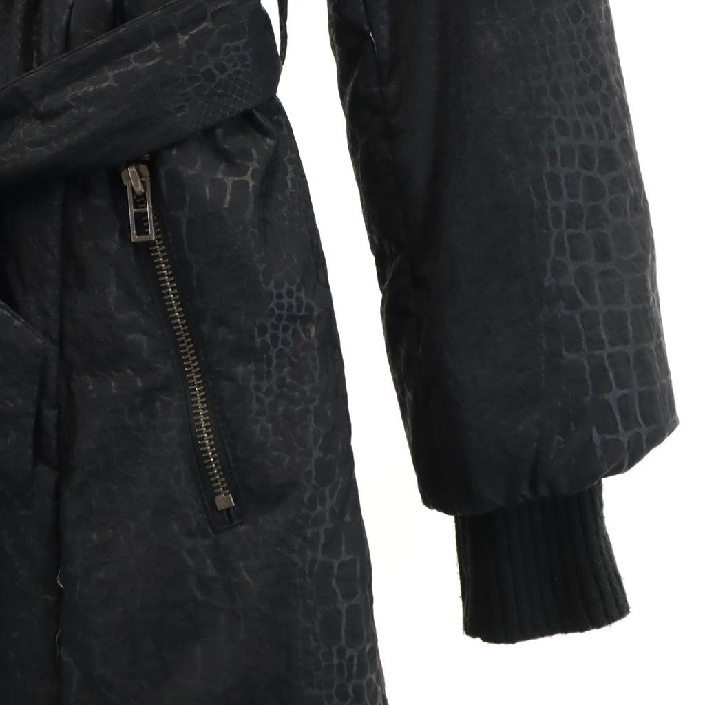 ARMANI EXCHANGE Python Pattern down coat XS black Women Used