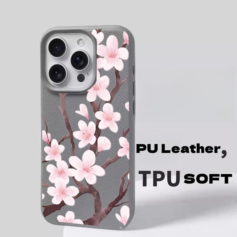 Case For RENO 15 15F 11F 12F 14 PRO 10 5 Lite 5F OPPO A3 A5 A6 PRO A2 A3X A5X A40 A94 Soft Pink Violet Flowers Matte Cover