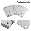 For Connecting Furniture Flat Brackets 80mm X 40mm X 2mm Easy To Install Furniture Connectors Long-lasting Performance