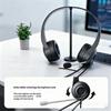 Lenovo E01 Wired Gaming Headphone W/ Rotatable HD Microphone Control Switch Learning Office Earphone Stereo Operator Headset for Online Class