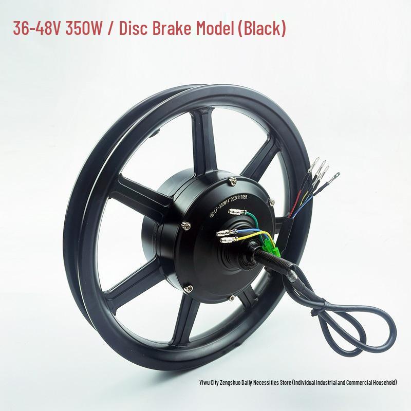 14-Inch Folding Electric Bike, Brushless Geared Motor, 36V/48V, 500W/350W, Dual Hub Drive