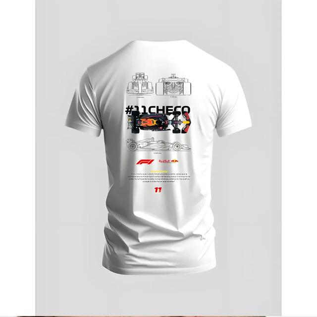 Playera Checo Perez Formula 1 Estampado Frente Espalda S
