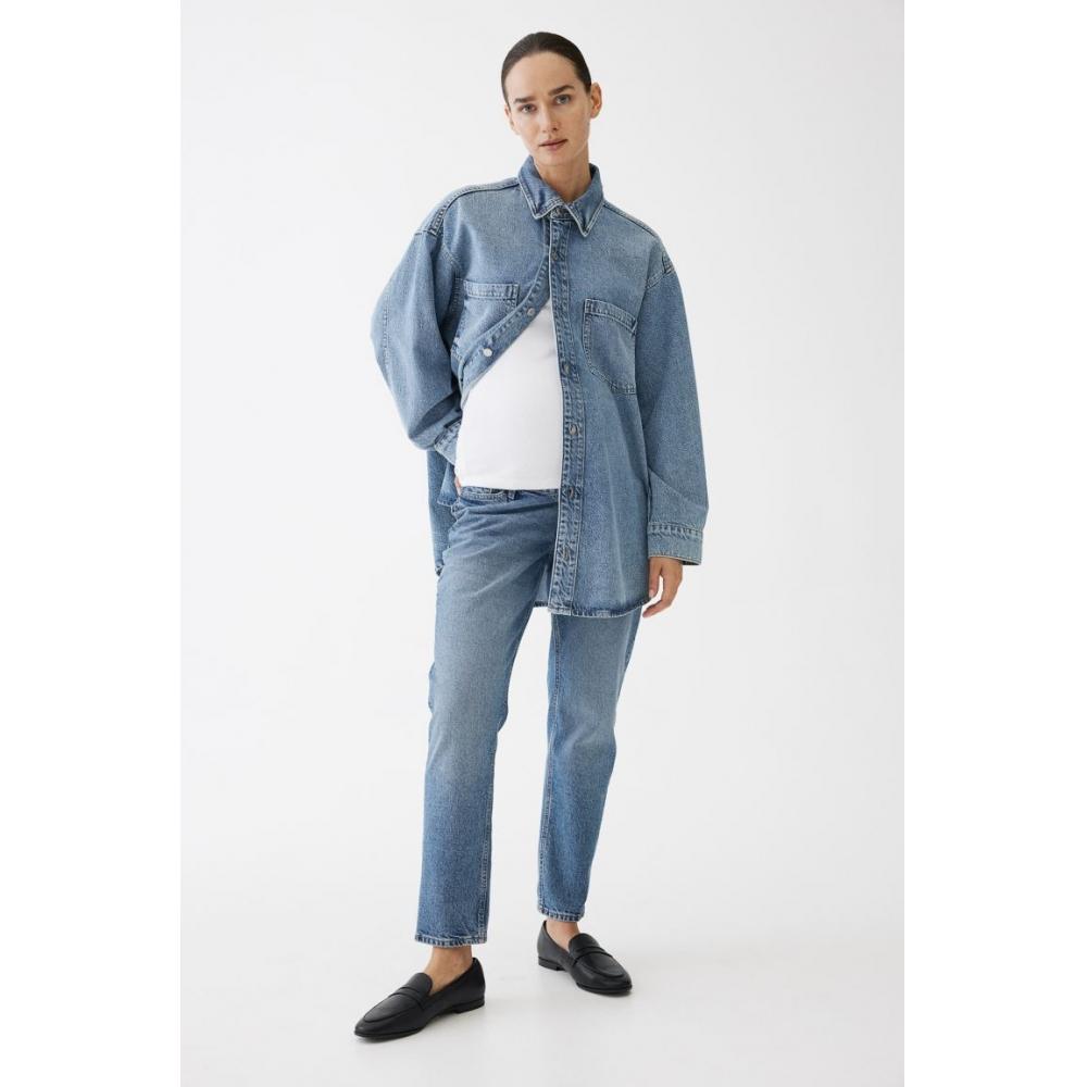 

H M MAMA tapered jeans light denim blue