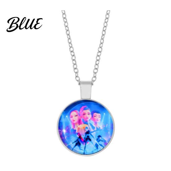 Heart Necklace Korea Pop Pendant Anime Movie Hunters Design Jewelry