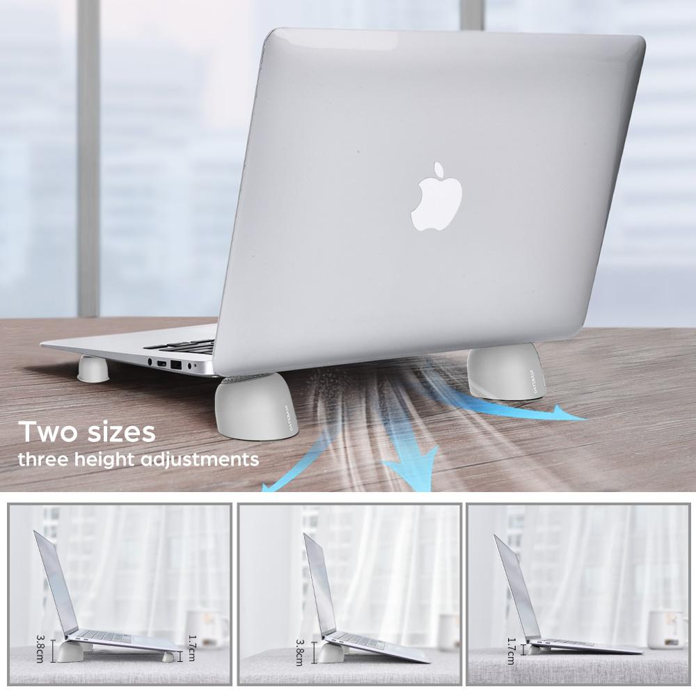 Oatsbasf Magnetic Laptop Risers for Desk Mini Laptop Cooling Stand Keyboard Riser Pad Ergonomic Laptop Feet for MacBook Air Pro