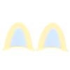 2Pc Motorcycle Helmet Cat Ears Cute Decoration Style Helmet Universal Accessorie
