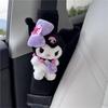 Kuromi Seat Belt Cover and Seat Belt Cushion Set for Protects Shoulders and Easy Character Design 2-Piece Cars, Neck, Soft, Installation, Cute,