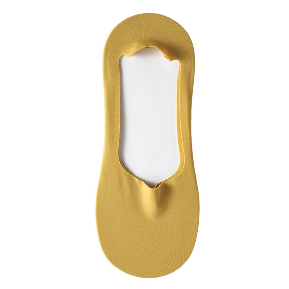 Thin Ice Silk Men Invisible Socks Slippers Breathable Seamless Silicone Anti-slip Socks Male Cotton Bottom Sox Summer