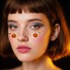 Halloween Face Stickers For Women Creepy Eye Stickers Spooky Adhesive Bat Pumpkin Handprint Decals For Halloween Kids Women