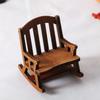 Christmas Doll House Chair Ornament Vintage Miniature Model Chairs for Xmas Living Room Partys Gifts Decor