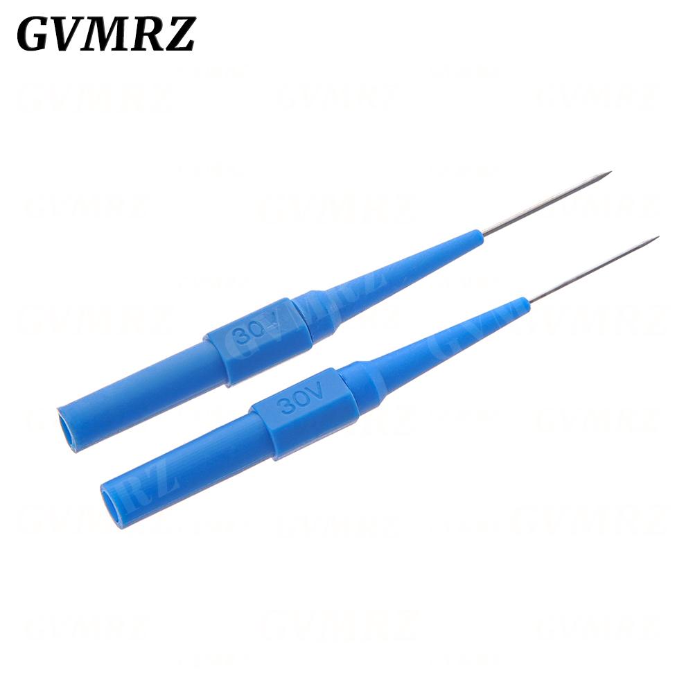 5 Stück 0,7 mm/1,0 mm Isolationsdurchstech-Nadel Nicht-zerstörende Multimeter-Testspitzen 30V Messgerät für Bananenstecker