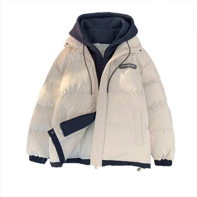 Men's Hooded Thick Warm Cotton Coat Casual Loose Fit Padded Jacket New Autumn Winter Color Trend