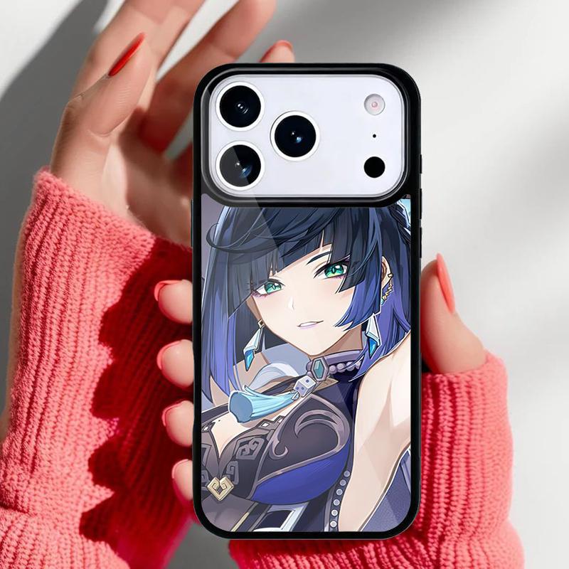 Yelan Genshin Impact Phone Case for iPhone 17 Air 16e 15 14 13 Pro Max Back Cover for 12 11 Pro Coque