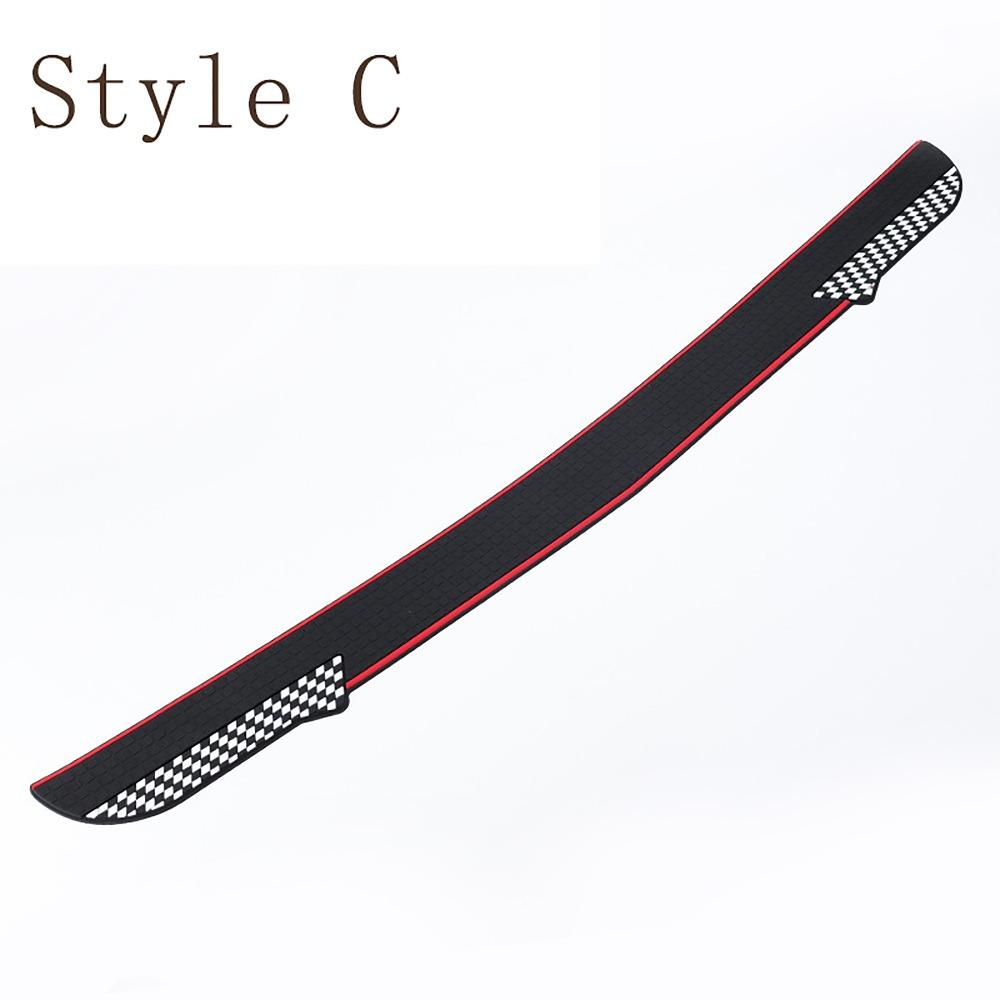 90*7cm Car Rear Trunk Guard Bumper Anti-scratch Rubber Rear Rubber Bumper Non-slip Pad Cover Auto Accessory Car Body Decal