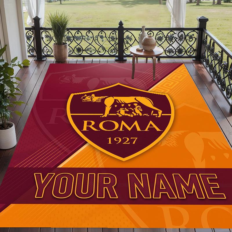 Custom Text Printed Rug AS Roma Non Slip Floor Carpet For Home Room Decor