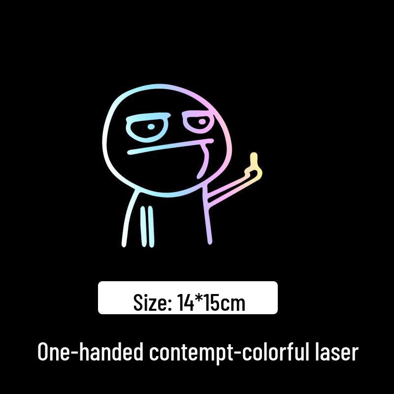 

Reflective Funny Middle Finger Cartoon Car Stickers