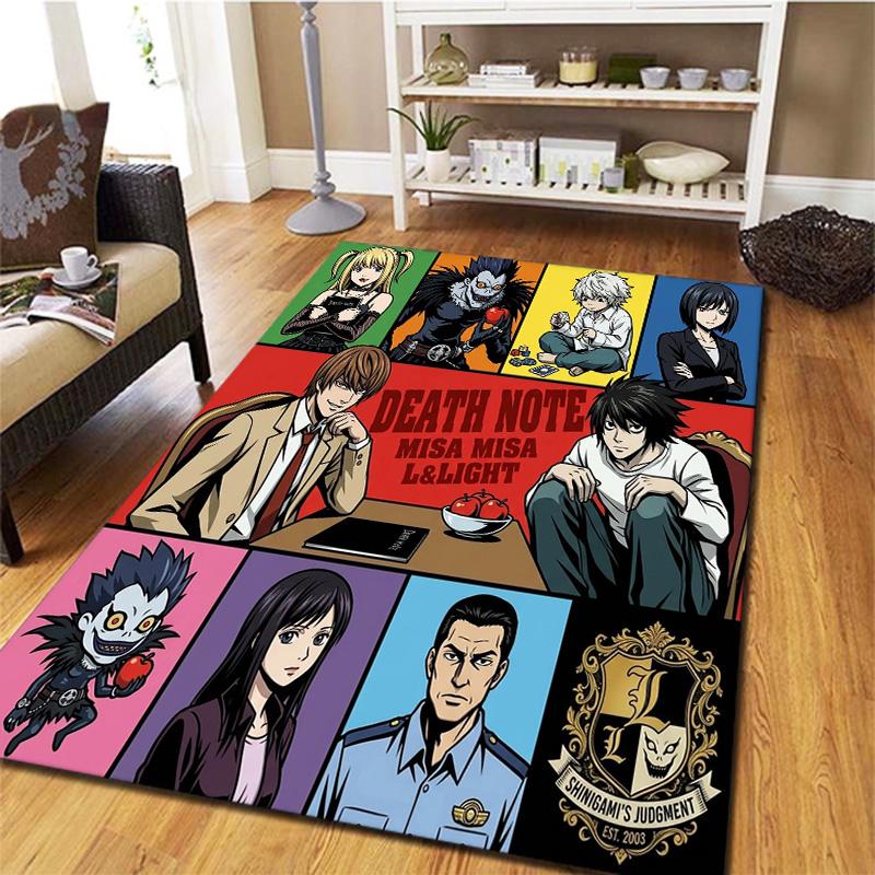 Death Note Carpet Rug For Living Room Bedroom Home Sofa Decoration Kids Play Nonslip Floor Mat