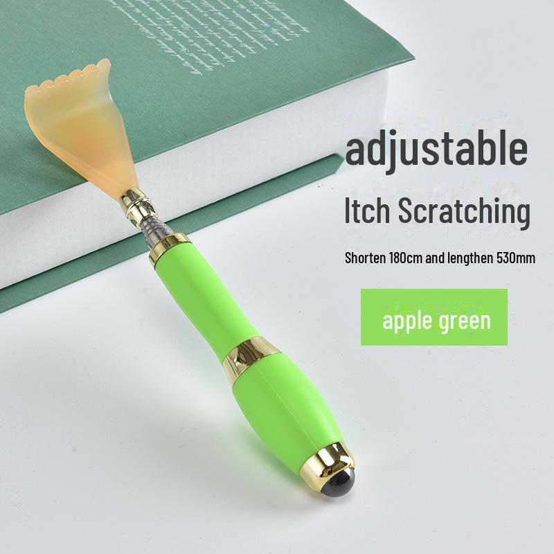 Zgarietor pentru spate telescopic din otel inoxidabil cu masaj cu margele magnetice