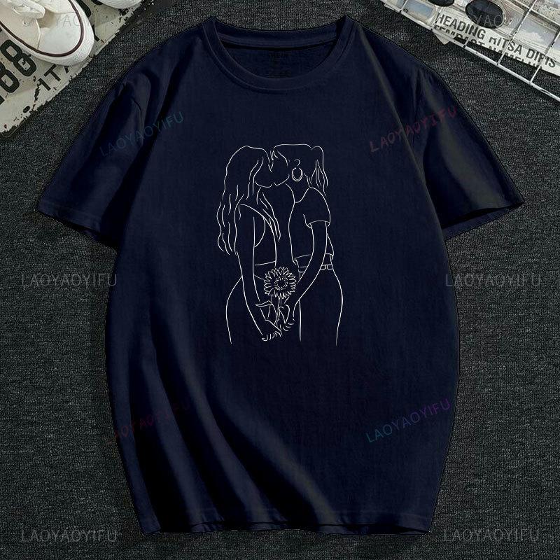 Hot Funny Lesbian Kiss Nun Bondage Satanic Bdsm Woman T Shirt T-Shirt Gym Men Sport Women Shirt Gym Own Design T Shirt Manga