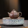 180ml Authentic Yixing Purple Clay Bamboo Teapot Raw Ore Steel Gray Section Mud Kettle Household Zisha Tea Set Beauty Teaware