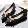 Trendy Flat Sole Single Shoes for Women 2024 New Style Shallow Mouth Pointed Versatile Soft Sole Temperament Luxu Women's Shoes