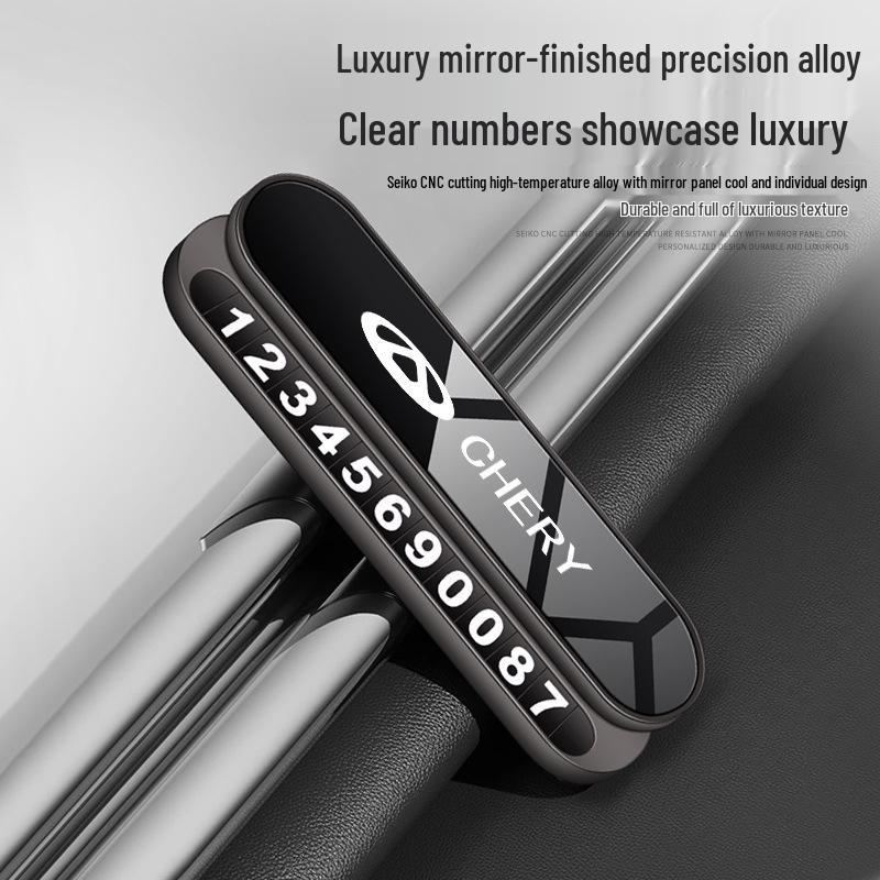 Compatible with Chery Arrizo 5 PLUS, Tiggo 8, Explore 06, Fengyun T9, A8 Parking Number Plate Phone Car Moving Card