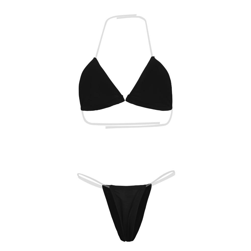 New Fashion Women Sexy Lingerie Underwear Bra G-String Transparent Strap Set